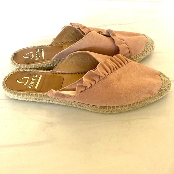 Anthropologie Kanna suede espadrille mule slide 10 - Picture 4 of 6